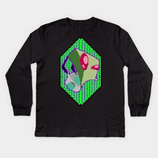 Invader Zim - Pixel Invader Kids Long Sleeve T-Shirt